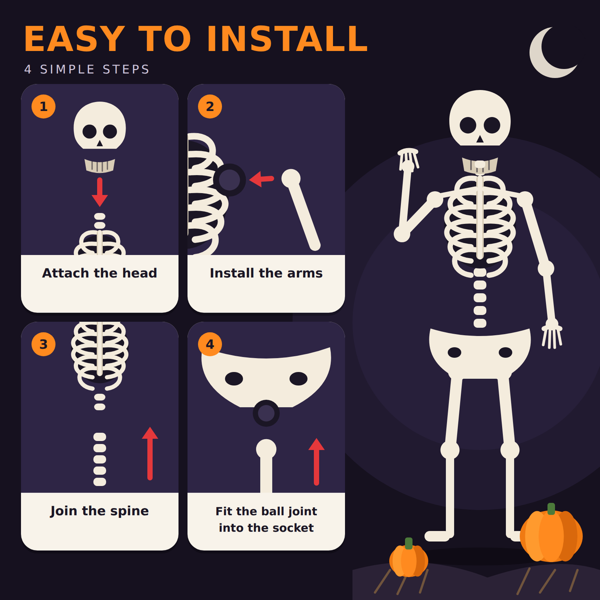 Halloween Skeleton Decoration