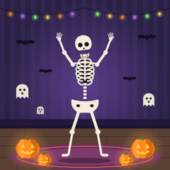 Halloween Skeleton Decoration